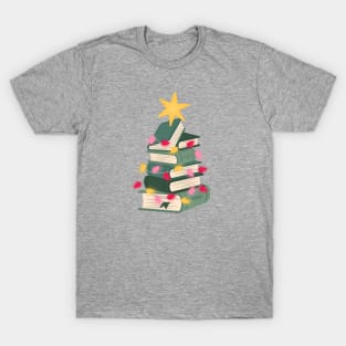 bookish christmas tree T-Shirt